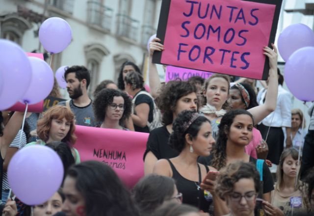 Manifestação de mulheres feministas | Fernando Frazão/Agência Brasil
