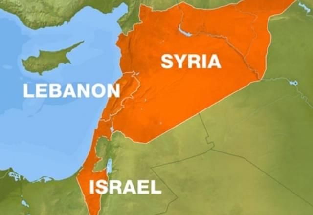 Mapa da região de conflito entre Israel e Líbano