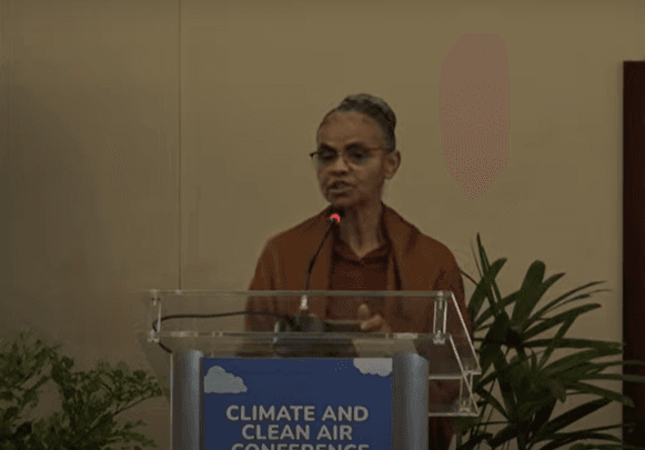 Ministra do Meio Ambiente e Mudanças Climáticas, Marina SIlva | Reprodução/YouTube