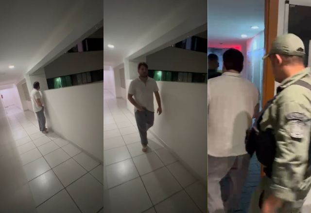 Médico foi flagrado se masturbando em corredor do condomínio Green Life, no bairro Espinheiro, zona norte do Recife | Reprodução
