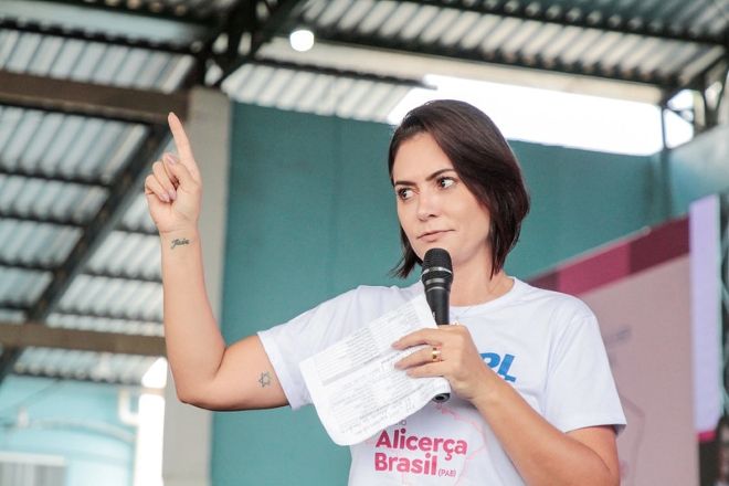 A ex-primeira-dama Michelle Bolsonaro (PL) | Divulgação/PL