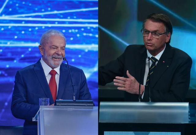 montagem com Lula e Bolsonaro