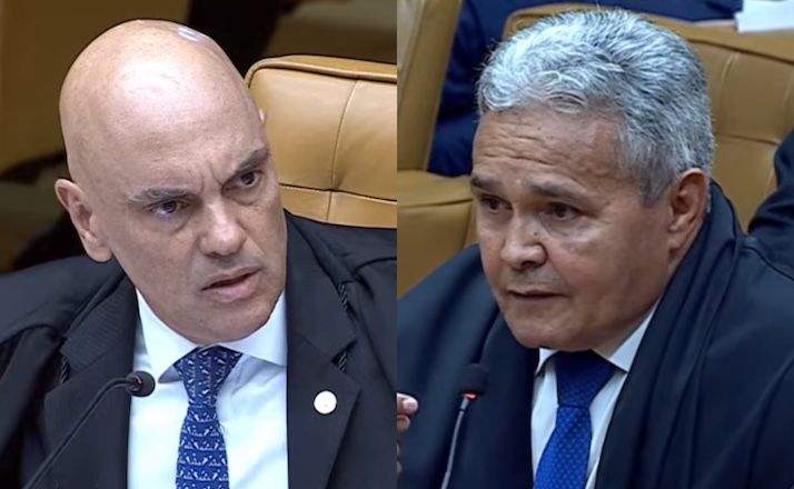 Moraes e o advogado Jonas Modesto da Cruz, representante do Singmais | Reprodução/YouTube