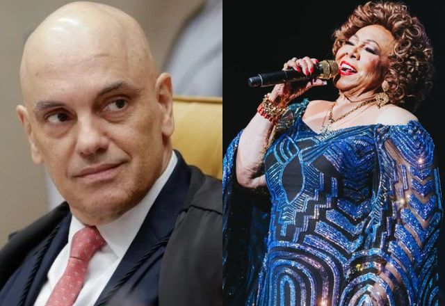 Em show, Alcione volta a se declarar para Alexandre de Moraes e afirma que "se conhecesse ele há mais tempo, tinha casado" | Foto: Reprodução