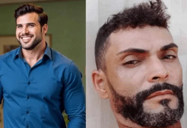 Renê da Silva Nogueira (à esquerda) é acusado de matar a tiros Laudemir Fernandes (à direita) | Reprodução