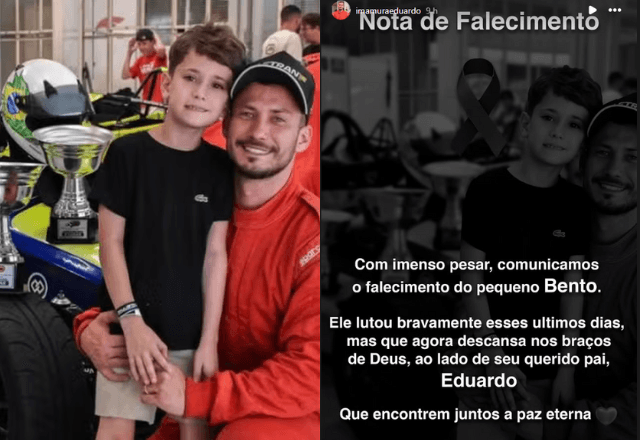 Comunicado de falcimento de Bento Imamura foi publicada nas redes sociais do piloto | Reprodução Redes Sociais