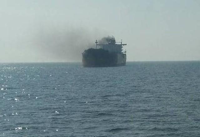 Navio iraniano bombardeado no Sri Lanka | Reprodução
