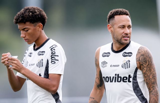 Robinho Jr. acusa Neymar de agressão durante treino do Santos | Raul Baretta/Santos