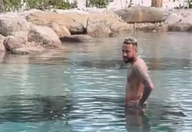 neymar em lago artificial