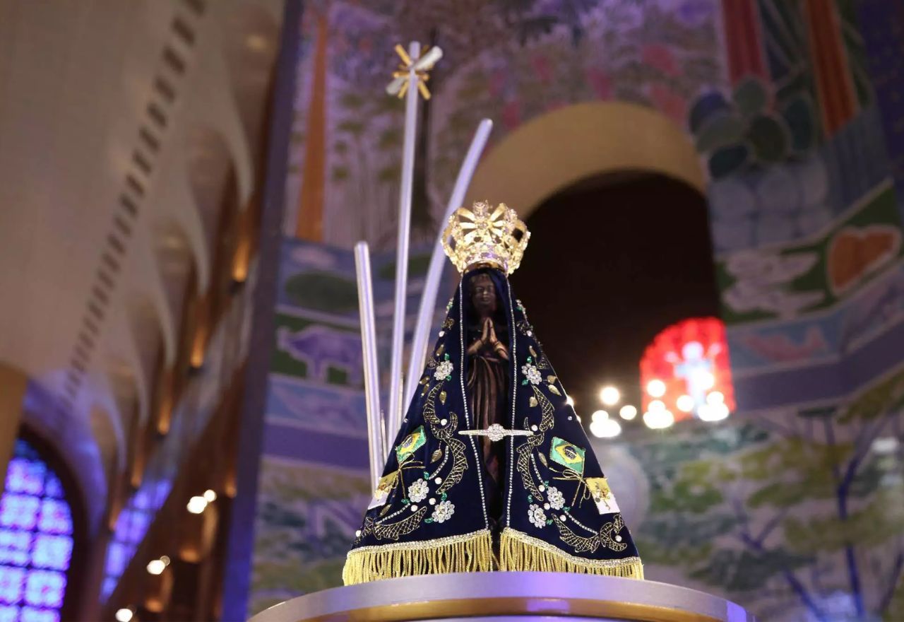 Imagem de Nossa Senhora Aparecida no Santuário Nacional, em Aparecida (SP) | Divulgação/Santuário Nacional