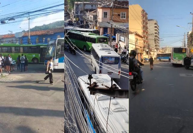 Ônibus foram usados como barricadas por traficantes | Reprodução