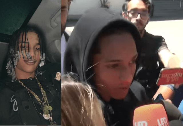 Oruam diz não saber sobre a situação do traficante procurado que estava em sua casa / Reprodução SBT