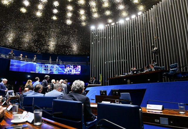 A votação do trecho da taxação ocorreu de forma simbólica, quando não há registro individual dos votos | Marcos Oliveira/Agência Senado
