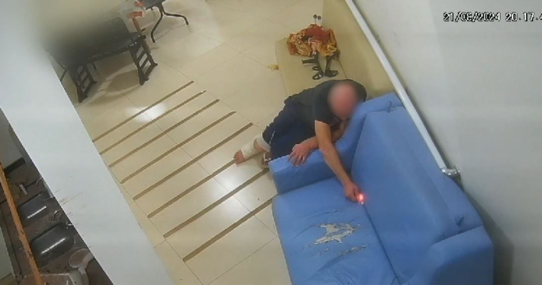 Vídeo: Paciente coloca fogo em sofá e incendeia hospital no RS