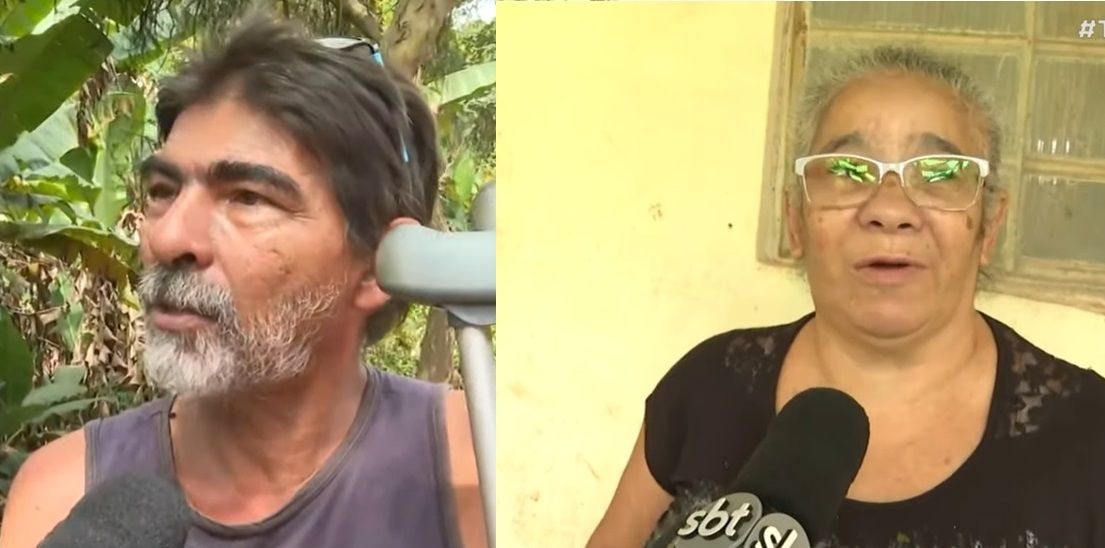 Pais de Vitória lamentam morte da filha. | Reprodução/SBT