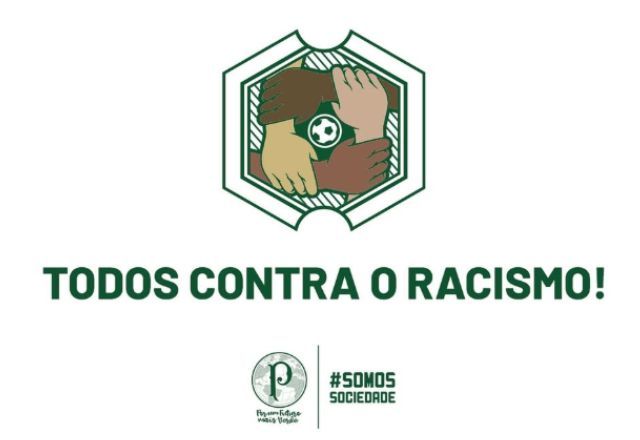 Palmeiras promove ações contra o racismo após casos de discriminação no futebol | Foto: Reprodução
