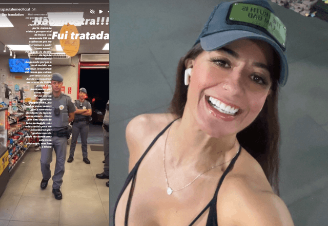 Ex-panicat registrou e publicou o momento da abordagem | Reprodução Redes Sociais