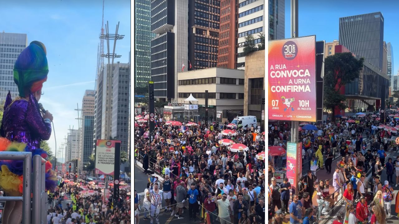 Imagem da notícia: Parada LGBT+ reúne multidão em SP na edição de 30 anos Imagem da notícia: Parada LGBT+ reúne multidão em SP na edição de 30 anos