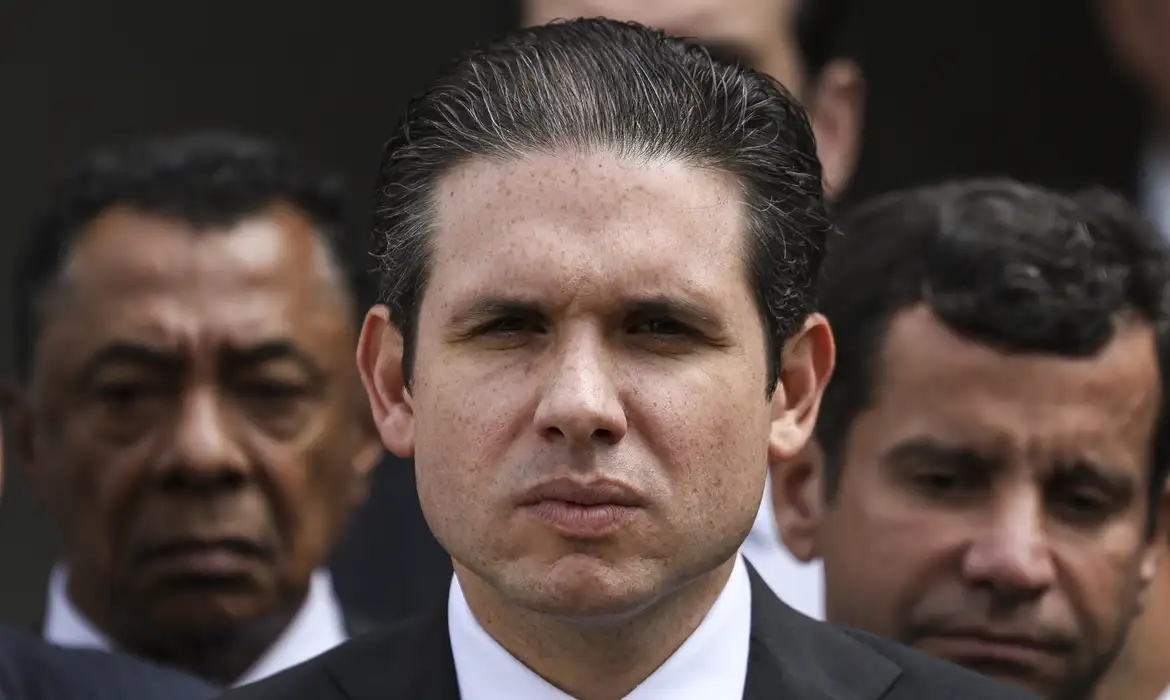 Hugo Motta diz que o cenário internacional está marcado por grandes tensões. Marcelo Camargo/Agência Brasil