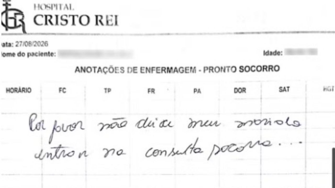 Mulher denuncia violência doméstica por prontuário médico | Reprodução