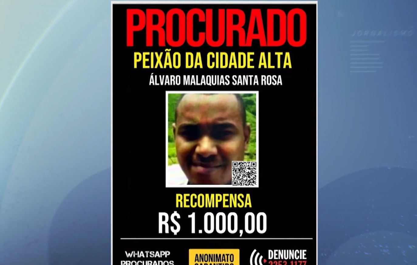 Traficante Peixão é procurado pelo Polícia Civil do Rio | Reprodução