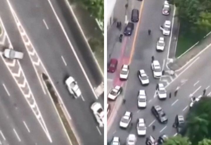 VÍDEO: Perseguição cinematográfica termina com prisão de suspeitos na zona norte de SP