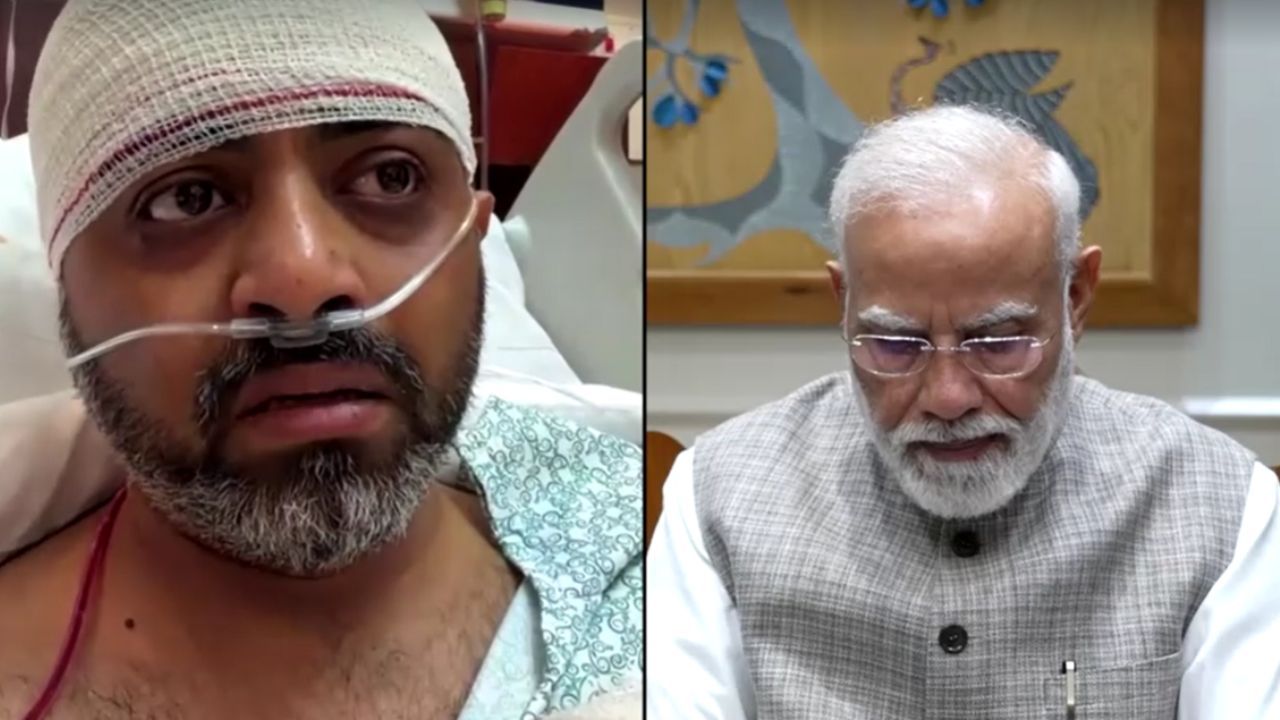 Piloto Smit Machchhar relata ataque ao primeiro-ministro indiano, Narendra Modi, por videochamada | Reprodução Reuters