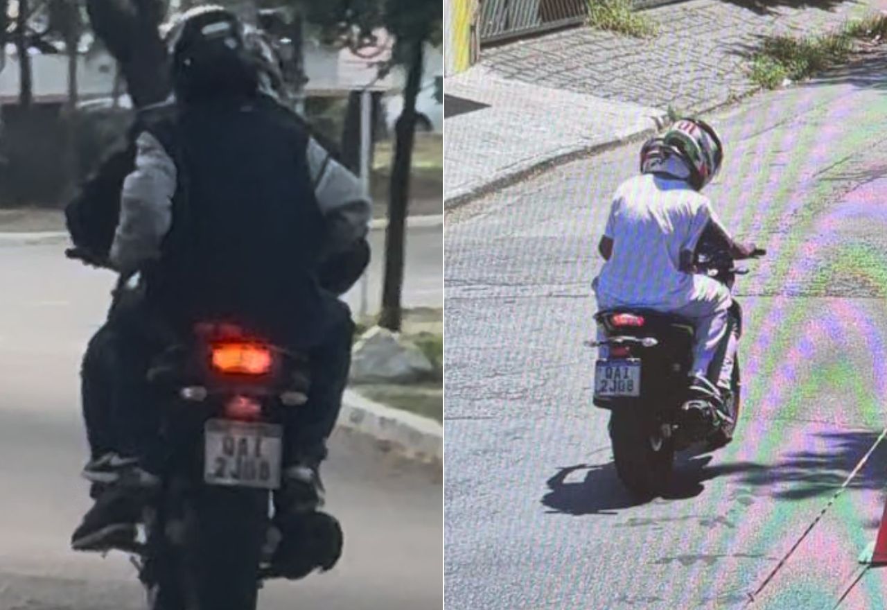 Polícia investiga se crimes têm relação; placa da moto é a mesma nos dois casos | Reprodução