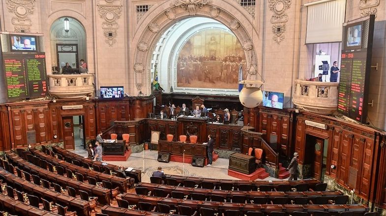 Na imagem, o plenário da Assembleia Legislativo do Rio de Janeiro | Reprodução/Alerj