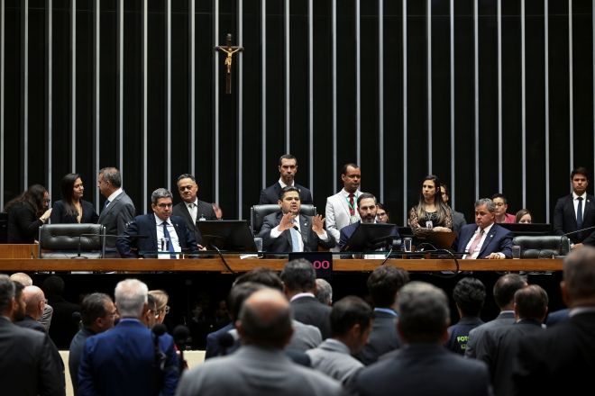 Plenário da Câmara dos Deputados durante sessão conjunta do Congresso Nacional | Carlos Moura/Agência Senado