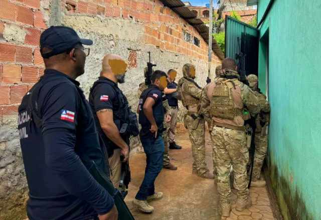 Policiais da Bahia em operação (Divulgação/SSPBA)