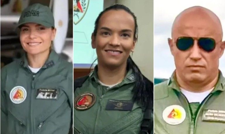 Da esquerda para a direita, a tenente Gabriela Emília, a tenente Alice e o tenente-coronel Luiz Fernando Silvestre | PMMG/divulgação/Redes Sociais/Reprodução
