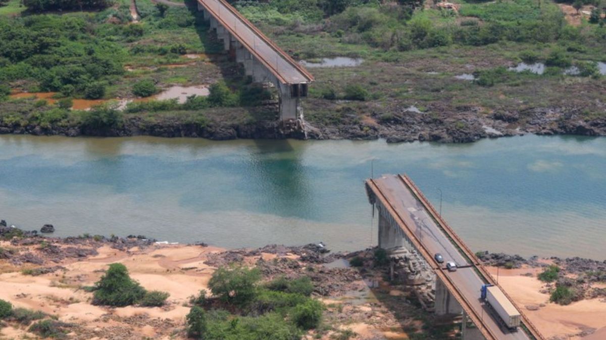 Desabamento de ponte que ligava municípios do Tocantins e Maranhão | Felipe Brasil/Ministério dos Transportes