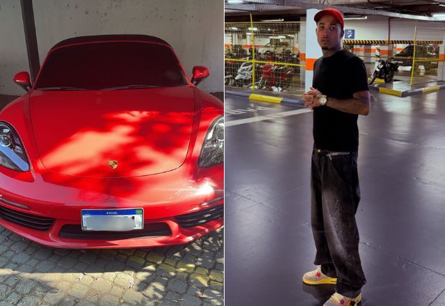 Porsche de Gato Preto foi apreendida nesta sexta-feira (5) | Reprodução/SBT News