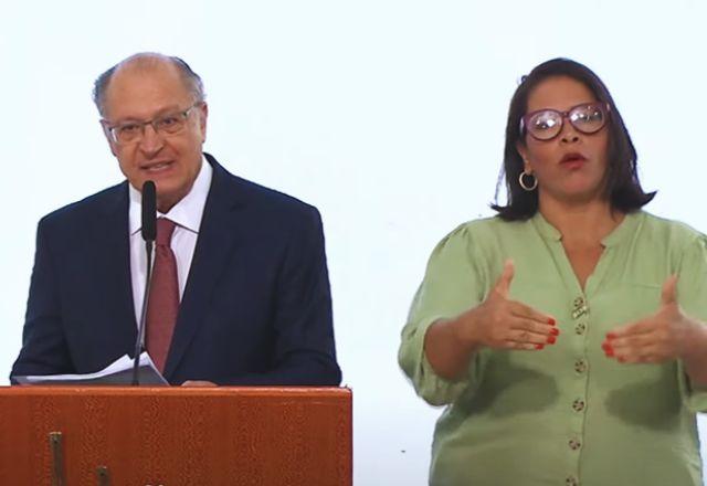 Alckmin fala sobre reindustrialização e sustentabilidade durante posse Alckmin fala sobre reindustrialização e sustentabilidade durante posse