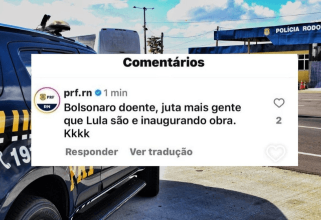 Post feito na conta da PRF-RN e retirado do ar em seguida | Reprodução Ponta Negra News
