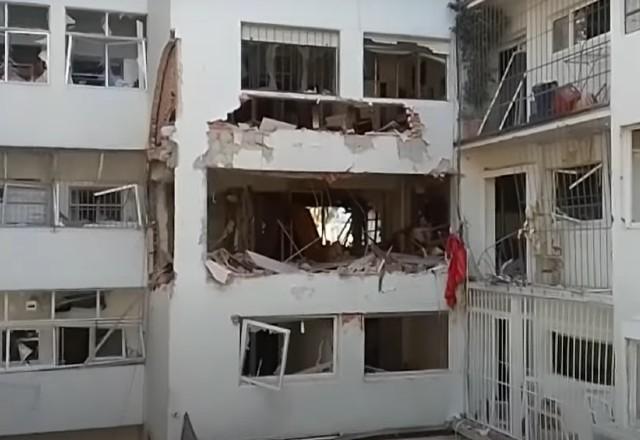 prédio destruído