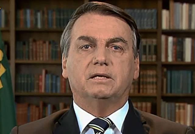 presidente Bolsonaro em pronunciamento à nação | reprodução Tv brasil