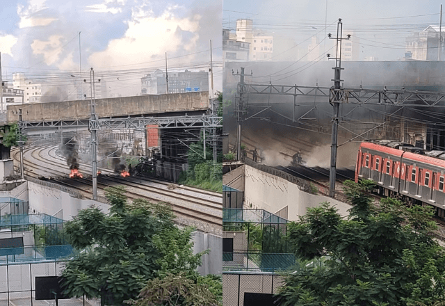 Moradores da Favela do Moinho protestam contra remoções e paralisam trens em SP