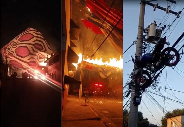 Queda de balão causou estragos na zona leste de São Paulo | Reprodução