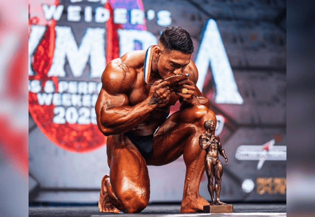 Ramon Dino vence Mr. Olympia pela primeira vez | Reprodução/Redes sociais/mrolympiallc