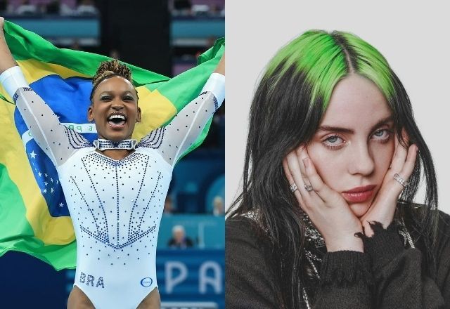 Billie Eilish republica vídeo de Rebeca Andrade no TikTok | Reprodução/Instagram
