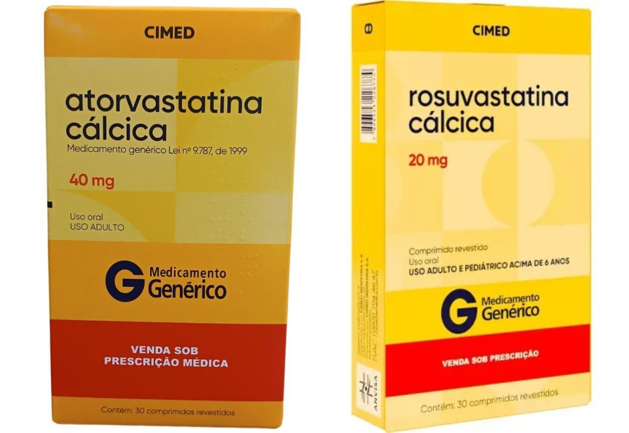 Atorvastatina cálcica e rosuvastatina cálcica são usados para controle do colesterol e prevenção de doenças cardiovasculares | Reprodução