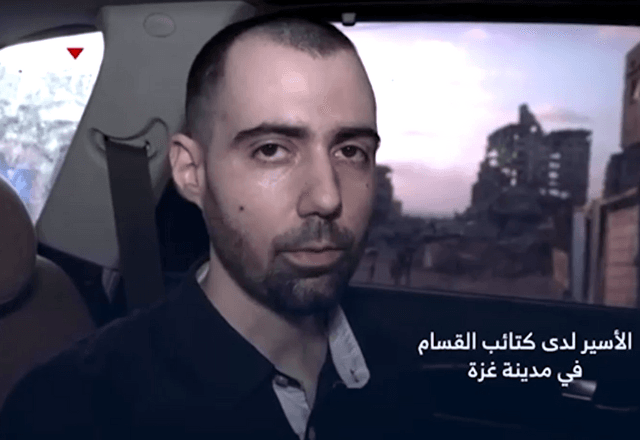 Hamas divulga vídeo de refém Guy Gilboa-Dala. | Reprodução/Reuters