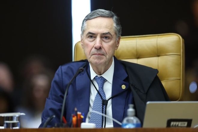 O ministro Luís Roberto Barroso durante sessão do STF | Divulgação/Antonio Augusto/STF