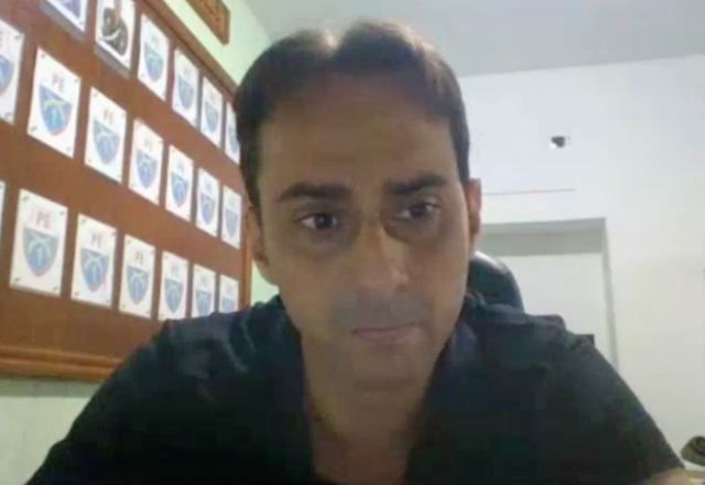 Tenente-coronel Rodrigo Azevedo em audiência, após ser preso pela PF por trama golpista.