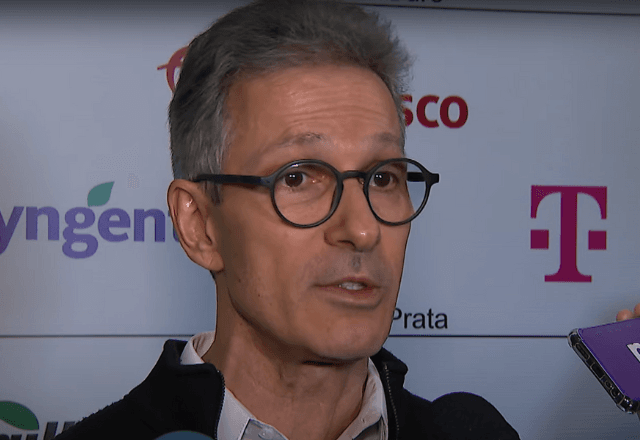 Romeu Zema após discursar no 24º Congresso Brasileiro do Agronegócio | Reprodução/SBT
