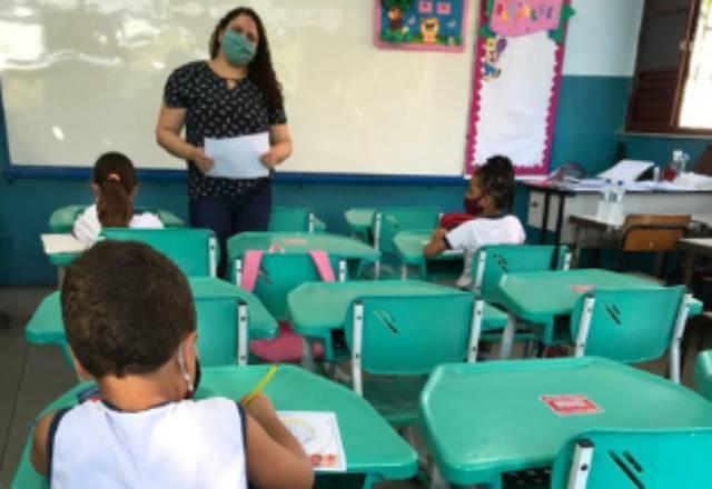 sala de aula da pré-escola na rede pública do Rio