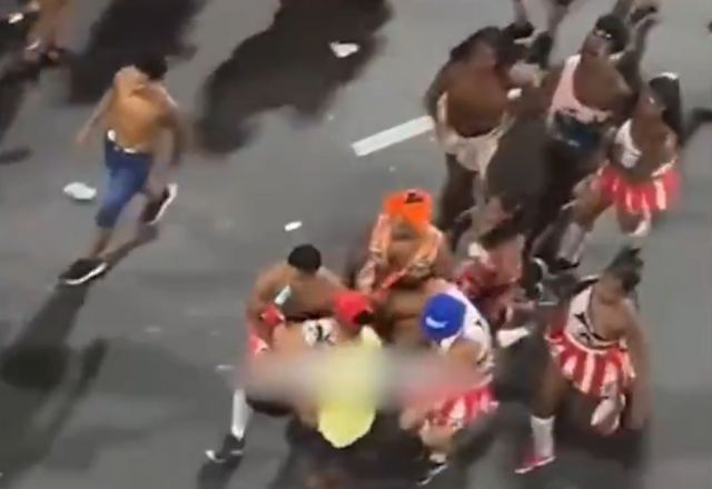 Mulher é baleada por PM aposentado durante carnaval | Reprodução