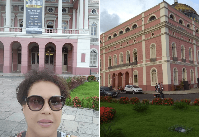 Selma em sua viagem em Manaus. | Acervo pessoal